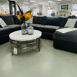 CUSTUMIZABLE SECTIONAL WE MAKE IT IN ANY COLOR FABRIC OF YOUR CHOICE-VELVET CORDUROY , MICROFIBER , ETC!!