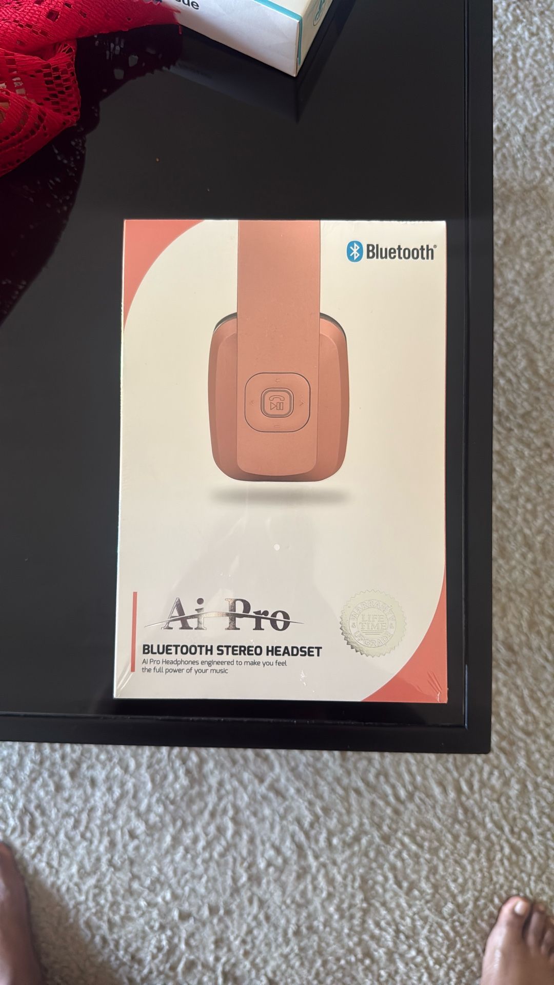 Ai Pro Bluetooth Stereo Headset in Rose Gold 