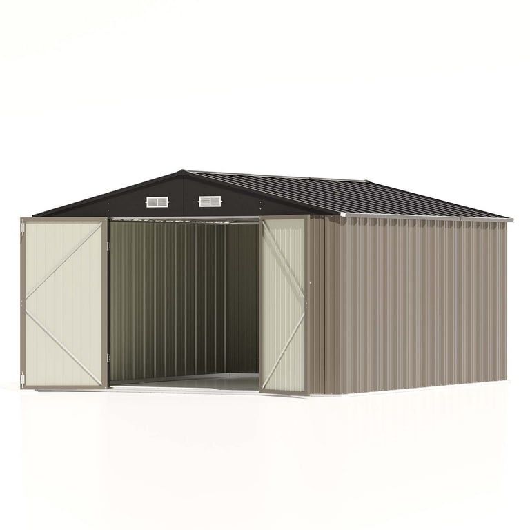 Patiowell 10-ft x 12-ft Galvanized Steel Storage Shed
