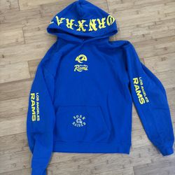 LA Rams X BornxRaised Hoodie Size Large