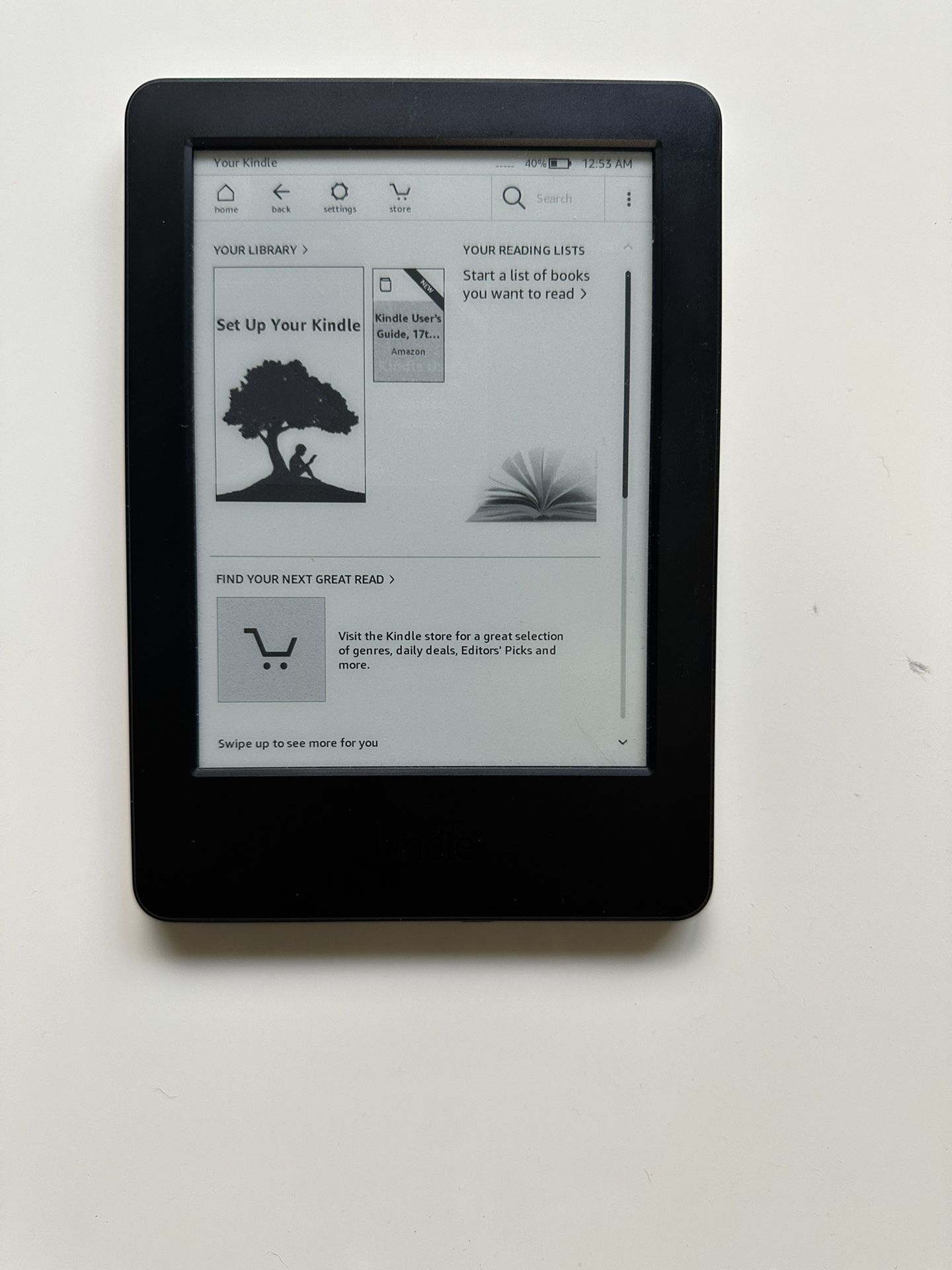 Amazon Kindle 7th Gen 4GB 6” Wifi Black Ebook