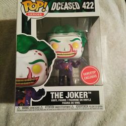 Funko Pop Heroes Dceased The Joker # 422 GameStop Exclusive New In Box Mint Condition. 