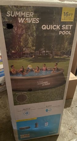 Summer Waves 16x42 Quick Set Pool