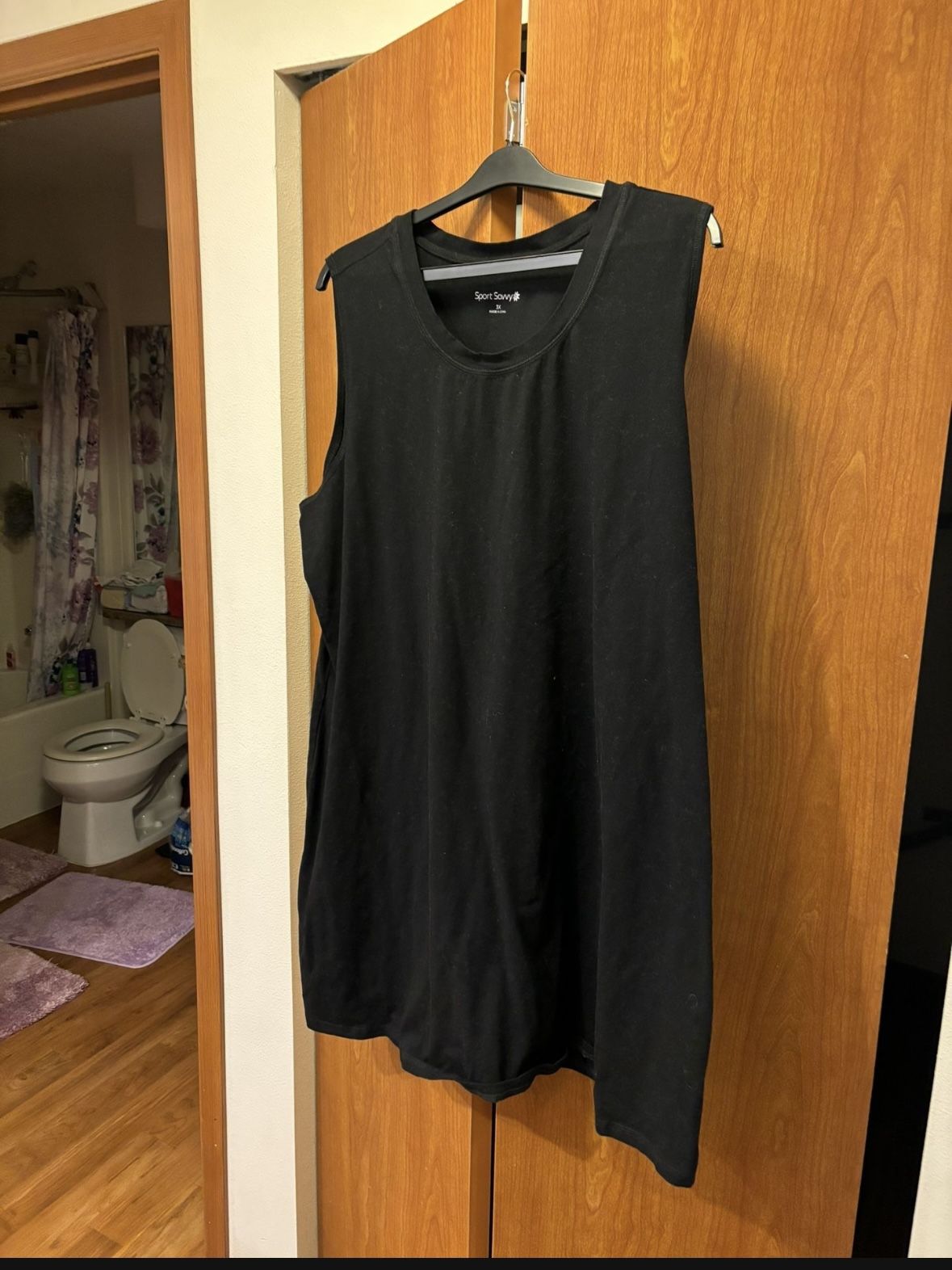 Sport Savvy Long Sleeveless Tunic Top / Mini Tank Top Dress3XL