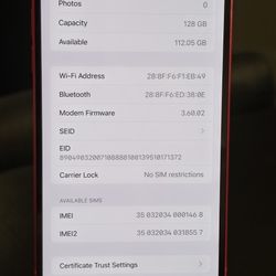 Iphone 14plus 128GB Red Unlock 