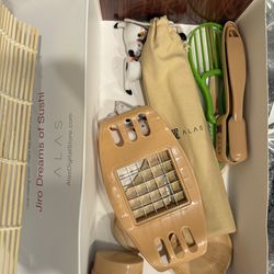 Sushi Making Set - Kit for Beginners & Pros with Knife, 2 Mats, Rice Bazooka and more