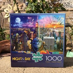 Night & Day Manhattan Skyline 1000 Puzzle