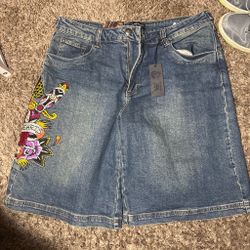 Ed hardy jorts XL
