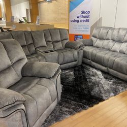 RECLINING COMBOS! WOW! WE SELL FOR LESS! ADD A CHAIR FOR $299!