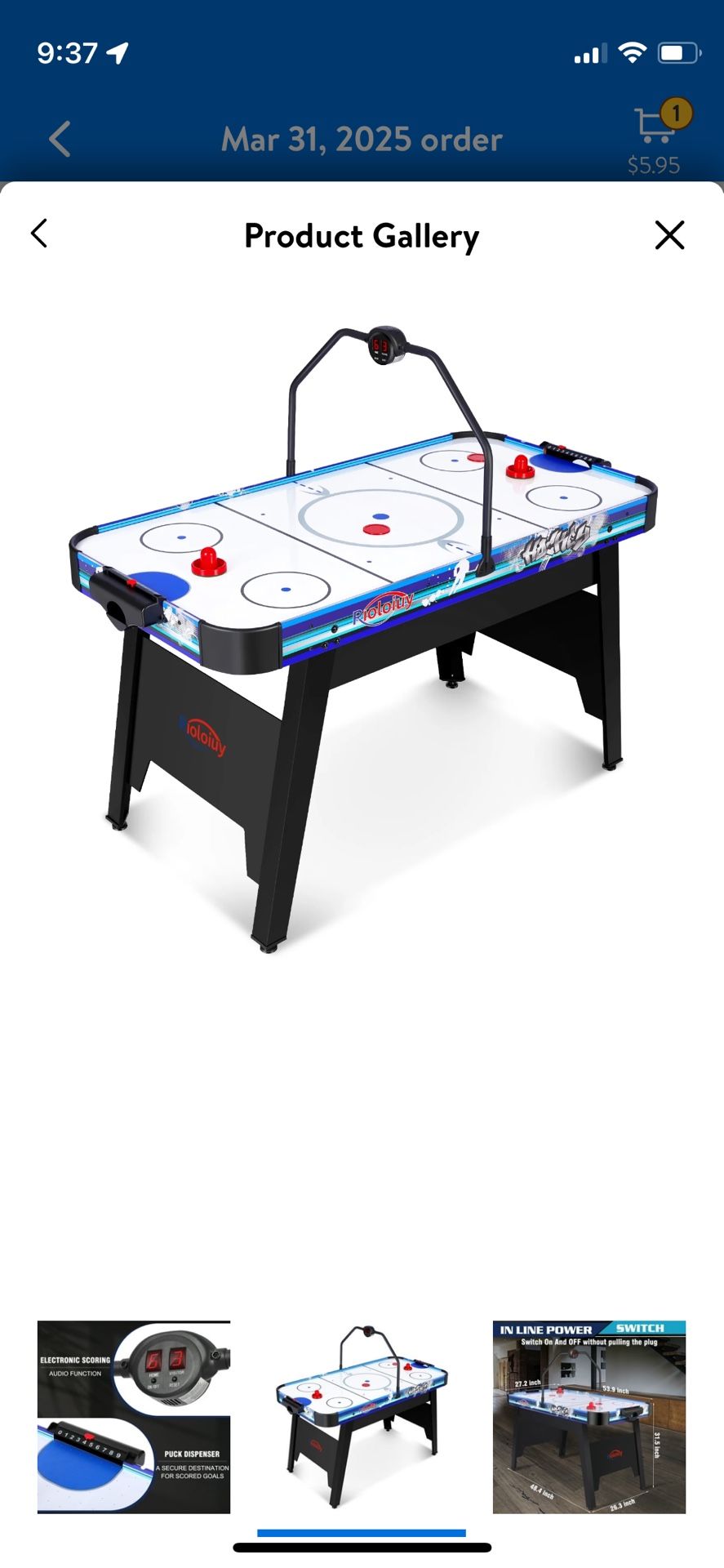 Air Hockey Table - Like New!
