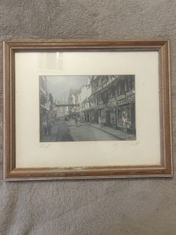 Framed Signed Painting Of York