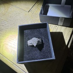 2 Carat Diamond Ring Size 6.5 10 K White Gold 