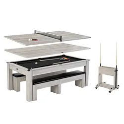 Barrington Billiards Monteray 7ft 3-in-1 Multi-Game Table
