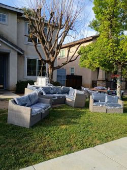Resin patio furniture set outdoor patio sofa set high quality patio furniture