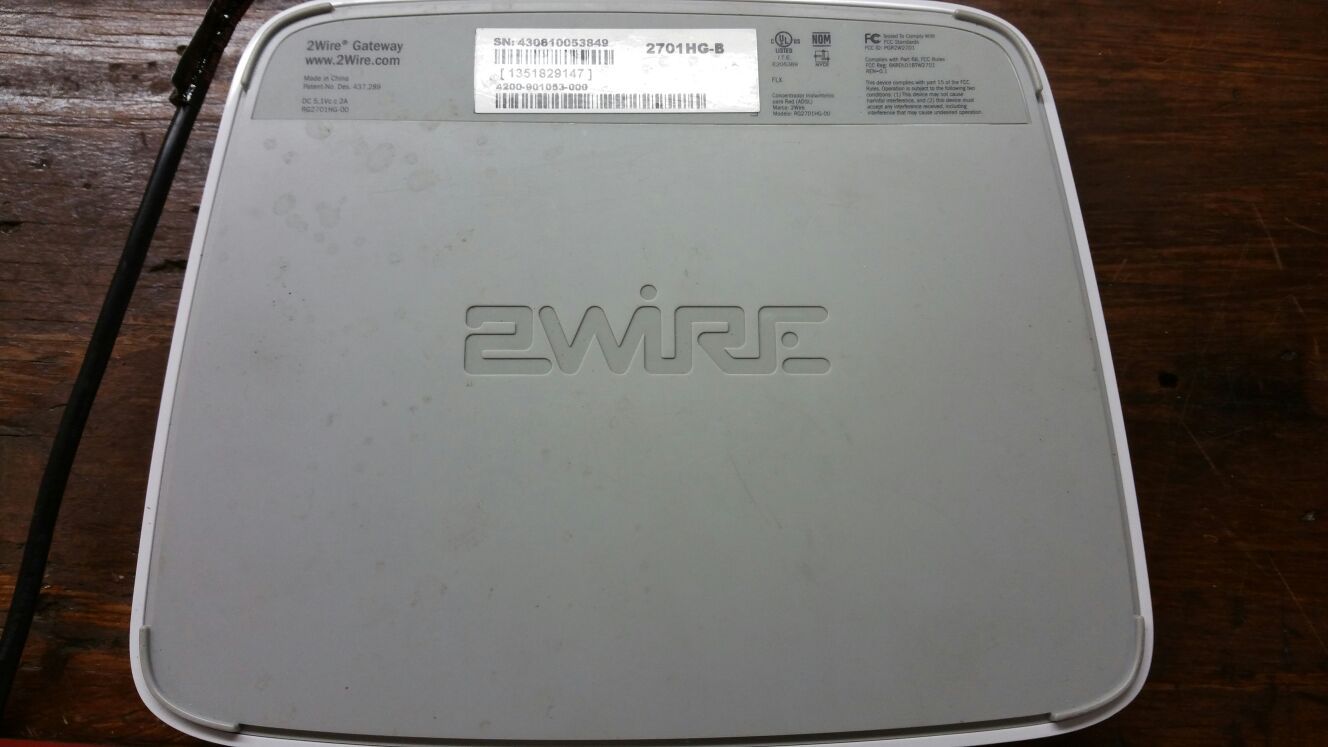 AT&T 2Wire Gateway i38HG Wireless DSL Modem/Router