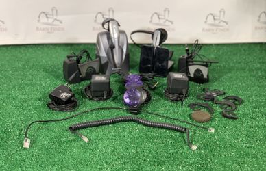 Two (2) Plantronics Telephone Headsets w/ Accessories 
