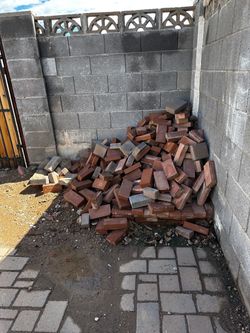 Lot of Used Red Clay Bricks - Free