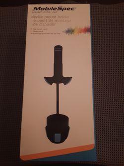 Cell phone cup holder device mount