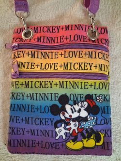 Disney Mickey & Minnie Rainbow Crossbody Bag