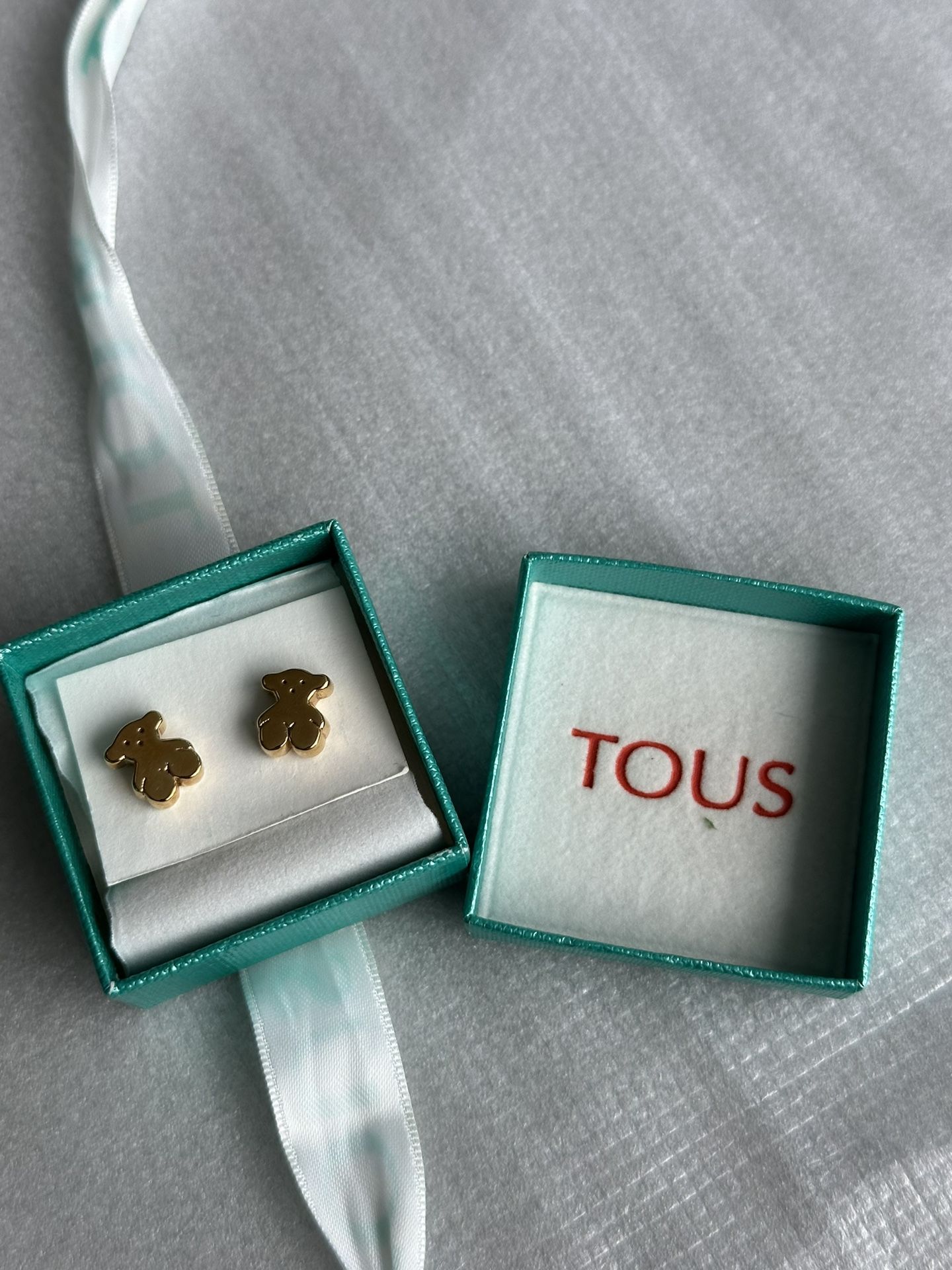 TOUS Gold Sweet Dolls Bear Earrings
