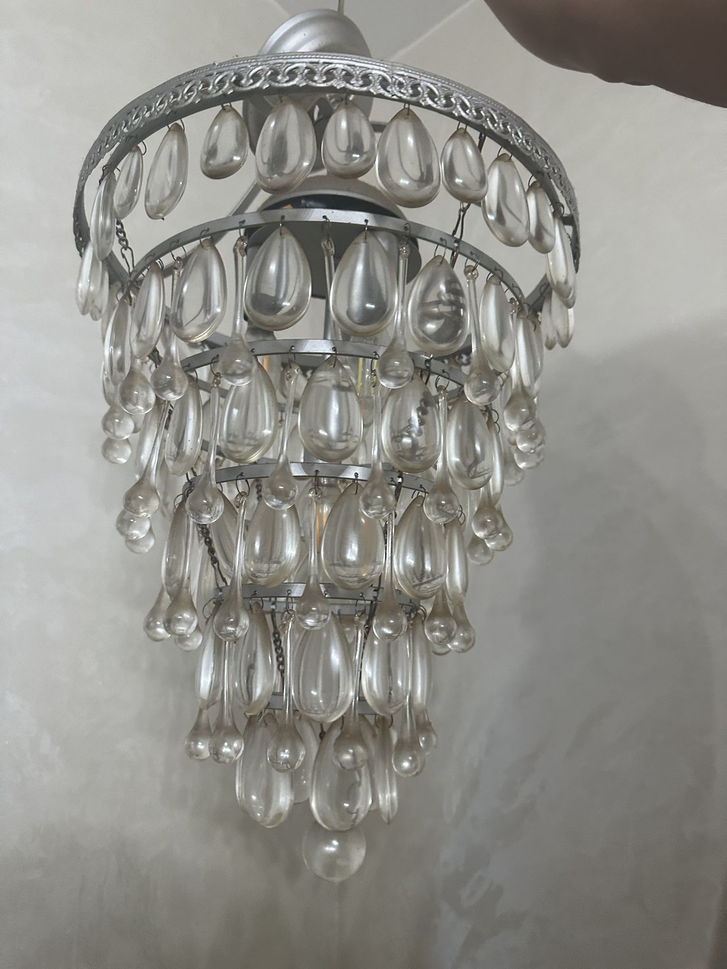 Glass Rain Drop Shape Chandelier $30 OBO