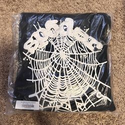 Authentic Sp5der Black OG Web Hoodie