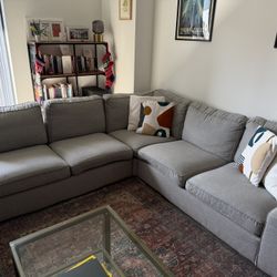 Sofa Sectional 5-seat Corner, Gray 