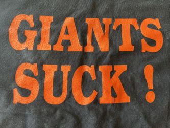 Giants Suck Barry Bonds Got ‘Roids T-shirt—New, 15 Years Old