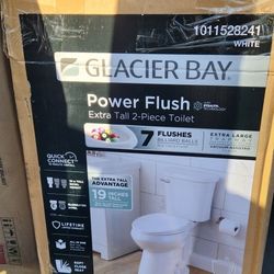 🔥 Extra Tall 19" Elongated Comfort Height | White | Slow-Close Seat Included Glacier Bay 🔥