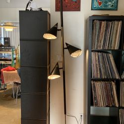 Mid Century Modern Tension Pole Lamp 3 Shades Directional Great Condition $500!!