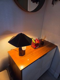 Double Ceramic Maroon Lamp