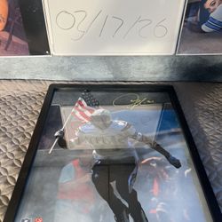 Lt Autographed Picture Framed