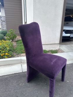 6 velvet dining chairs