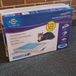 ScoopFree Blue Crystals Litter Disposable Trays
 3 Trays Pack
