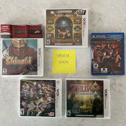 FS: Sealed Nintendo 3DS and PS VITA Games (minty)