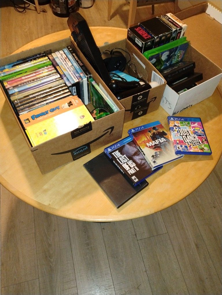 Video Games PlayStation Games VHS DVD Movies 