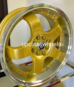 17" gold wheels new 4x100/4x114.3 new 17x7.5