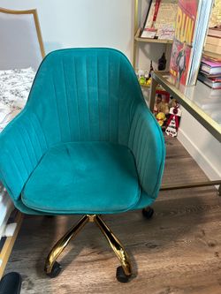 Teal Rolling Office Chair