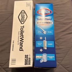 Clorox Toilet Wand Toilet Bowl Cleaner 3 In 1 Starter Kit with 16 Disinfecting Refill Heads