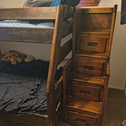 Twin Over Full Bunk Bed With Trundle Bed