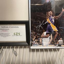 Signed Kobe Bryant Picture W/ COA