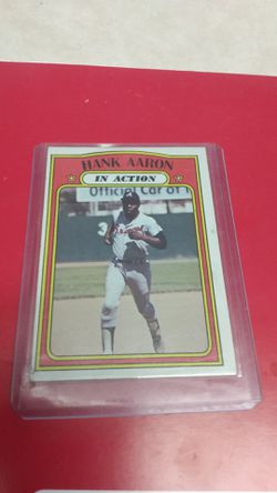 Hank aaron baseball card
