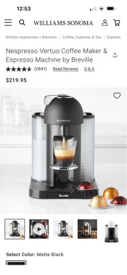 Nespresso Vertuo Coffee & Espresso Machine by Breville