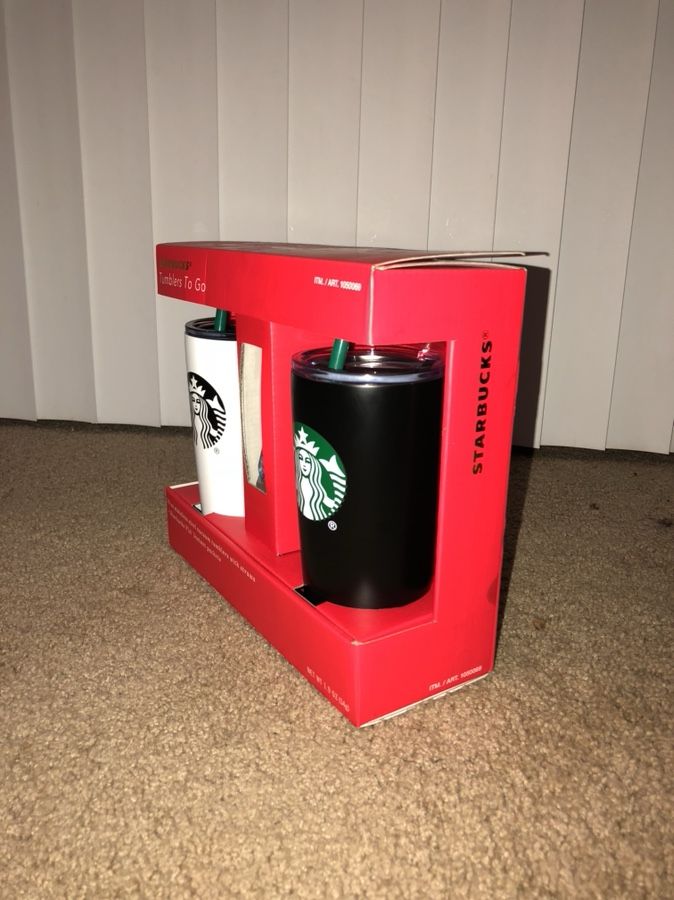 Holiday Starbucks Tumbler Gift Set Bundle With VIA Instant