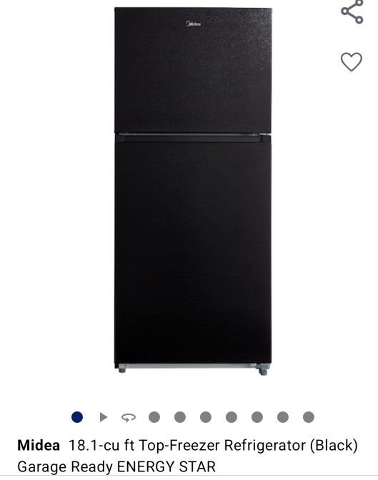 Haier, 9.8 Cu Ft , Top-Freezer, Black Refrigerator