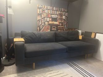 80” Gray West Elm Sofa