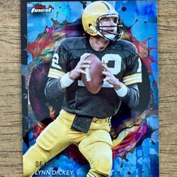 2024 Topps Finest LYNN DICKEY #217 Rare Blue Refractor /99 Green Bay Packers
