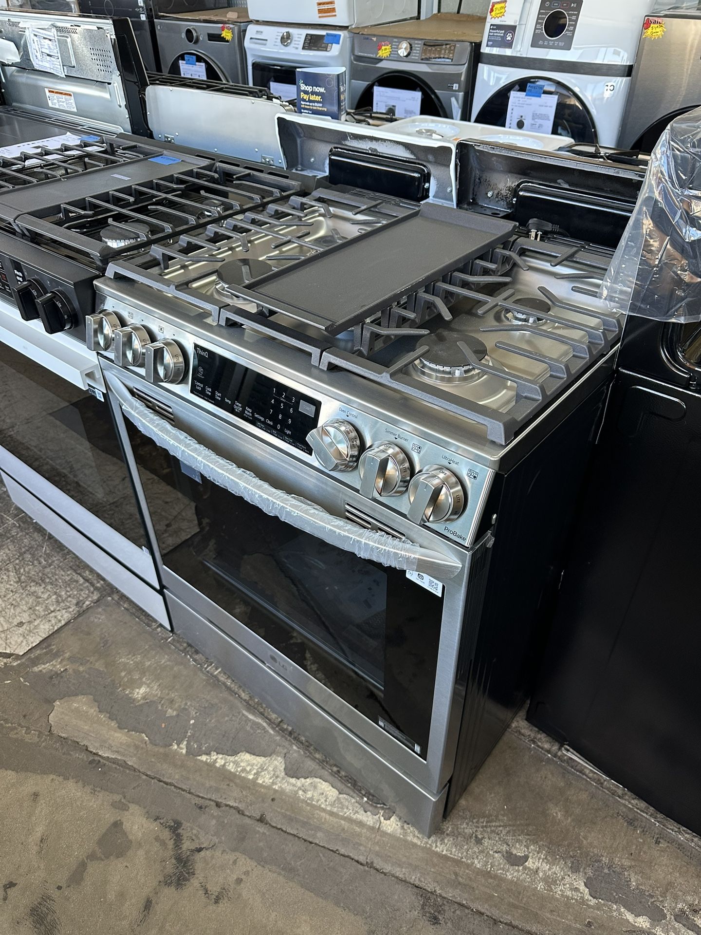 LG Stainless Steel Stove 5 Burner Slide In