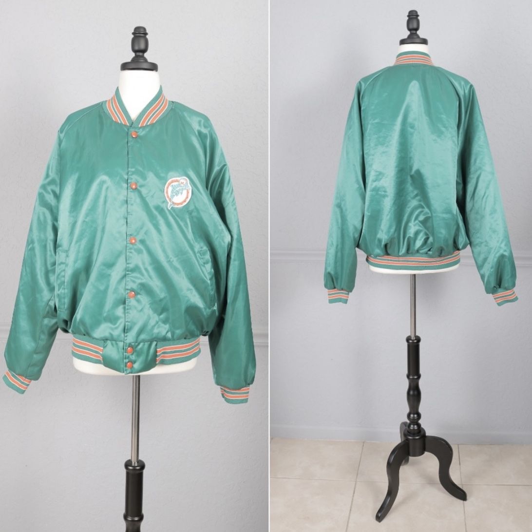 Vintage 80s Miami Dolphins Windbreaker Jacket