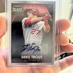Mike trout Auto 2014 Black Friday Card